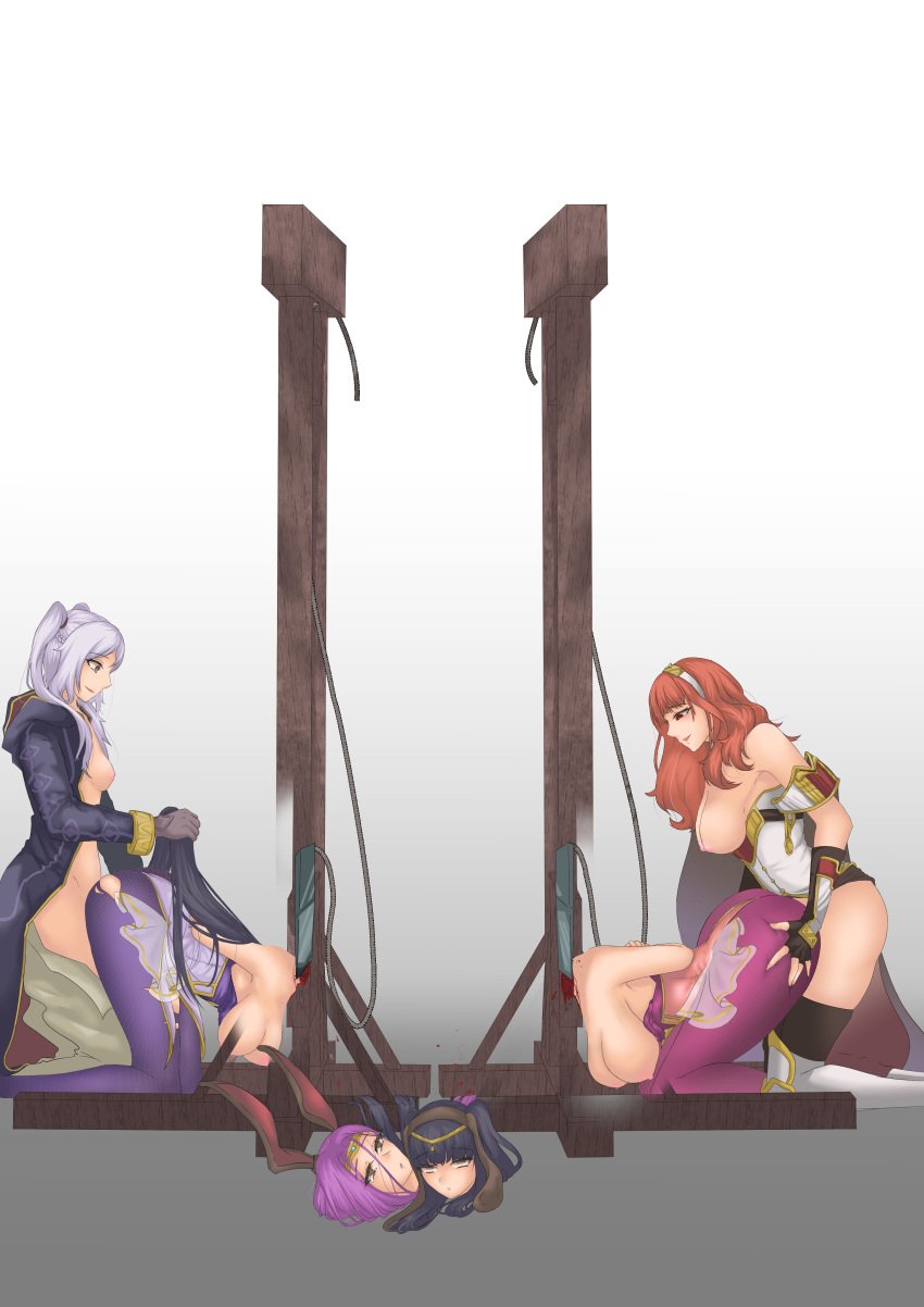 2futas 2girls alternate_costume bebekpeking blood blush bondage breasts breasts_out bunny_ears bunny_girl bunnysuit cape celica_(fire_emblem) clothed_female clothed_futanari clothed_sex dark_hair death decapitated_head decapitation doggy_style double_kill dubious_consent earrings empty_eyes female_death femsub fingerless_gloves fire_emblem fire_emblem_awakening fire_emblem_echoes:_shadows_of_valentia fire_emblem_gaiden fire_emblem_heroes from_behind from_behind_position futa_on_female futanari gloves gore grabbing_from_behind guillotine guro hair_pull hair_pulling hand_on_ass head_removed headband headless implied_futanari implied_penetration implied_sex kneeling long_gloves long_hair motion_lines necrophilia nintendo nipples off_shoulder official_alternate_costume open_jacket pants_down pantyhose pulling_hair purple_hair rape red_eyes red_hair robin_(fire_emblem) robin_(fire_emblem)_(female) rolling_head shirt_down shocked shocked_expression snuff sonya_(fire_emblem) sonya_(spring)_(fire_emblem) tears tharja_(fire_emblem) tharja_(spring)_(fire_emblem) thighhighs tights torn_clothes torn_pantyhose twintails white_dress white_hair