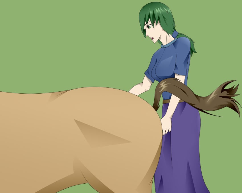 caroline_(stardew_valley) etcaos female green_hair horse mare stardew_valley video_games zoophilia