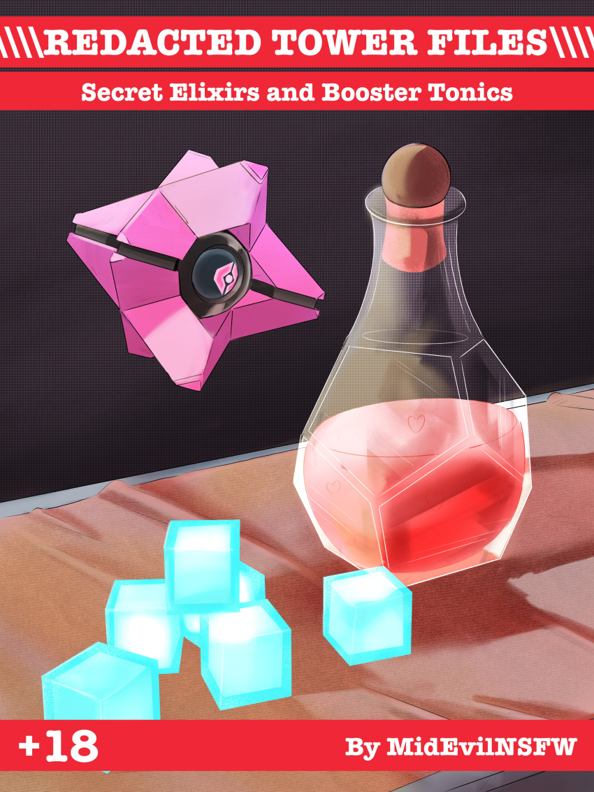 comic comic_cover comic_page destiny_(game) destiny_2 ghost_(destiny) midevil potion potion_bottle tagme