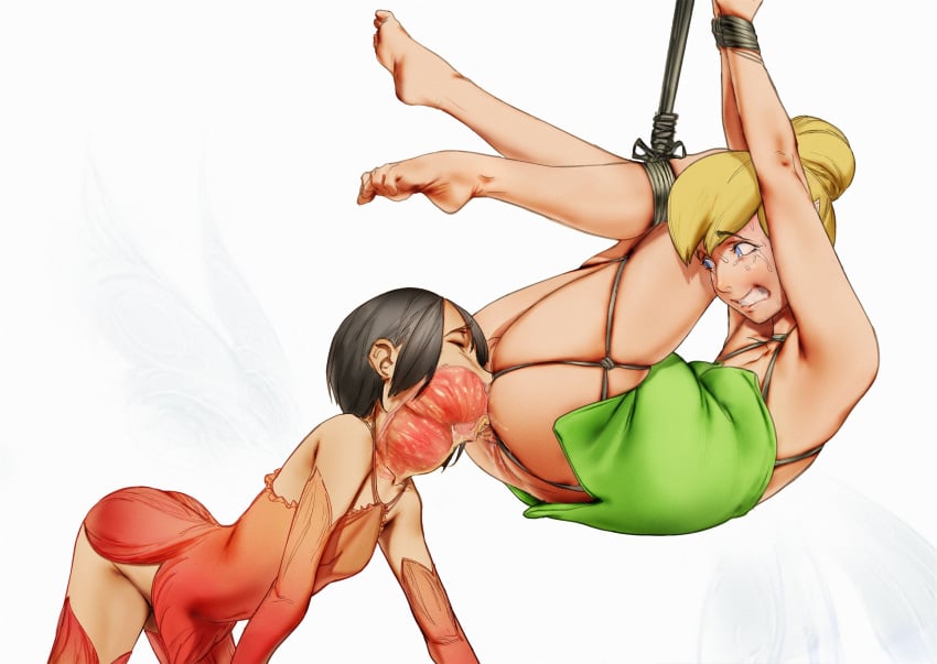 anal anal_prolapse bondage fairy fairy_wings peter_pan_(disney) physically_impossible prolapse rope_bondage sucking_prolapse suspension tagme throat_bulge tinker_bell what x-ray yuri らな夢