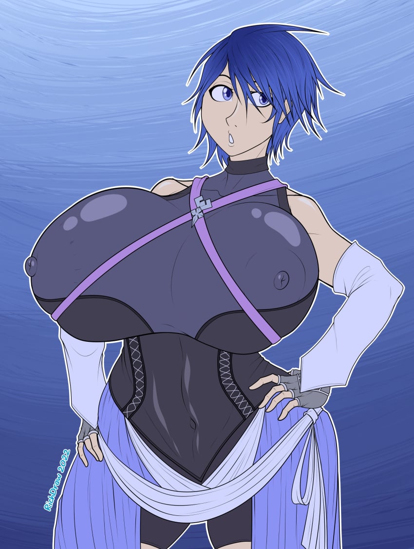 1girls aqua_(kingdom_hearts) areola_bulge big_ass big_breasts big_butt big_hips big_thighs cleavage female female_focus female_only gigantic_ass gigantic_breasts gigantic_butt hourglass_figure huge_ass huge_breasts huge_butt huge_hips huge_thighs kingdom_hearts large_ass large_breasts large_butt nipple_bulge richdraw tagme wide_hips