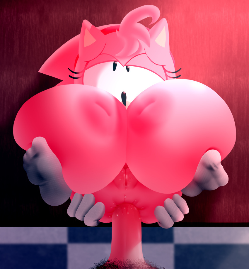 2022 accessory amy_rose anal anal_sex anthro anthro_penetrated anus areola ass big_breasts bodily_fluids breast_squish breasts classic_amy_rose classic_sonic_(universe) clothing detailed_background duo eulipotyphlan exposed_breasts eyelashes feet female first_person_view footwear furniture genital_fluids genitals gloves guttergoon hair half-closed_eyes hand_on_butt handwear head_tuft headband hedgehog hi_res huge_breasts human human_on_anthro human_penetrating human_penetrating_anthro hyper hyper_breasts interspecies inverted_nipples lube lube_drip lube_in_ass lube_on_penis male male/female male_pov mammal narrowed_eyes nipples on_table penetration penis pink_areola pink_body pink_hair pink_nipples pubes puffy_nipples pussy pussy_juice sega sex socks sonic_(series) sonic_the_hedgehog_(series) squish table tuft