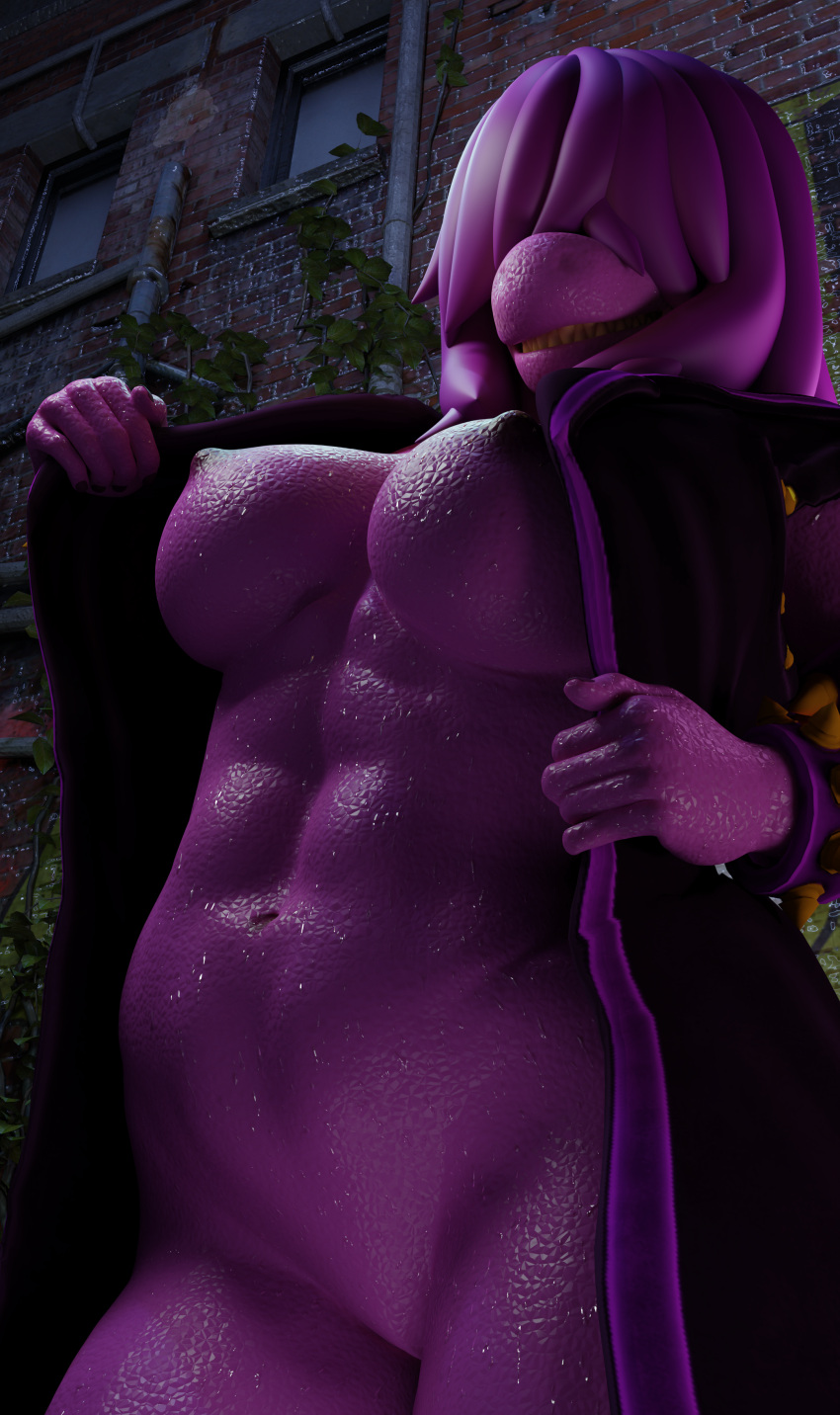 3d 3d_(artwork) 4k 9:16 abs absurd_res alley anthro big_breasts blender_(software) breasts brick_wall callnsfw clothed clothing deltarune digital_media_(artwork) female flashing hair hi_res inviting looking_at_viewer muscular_female nipples nude partially_clothed pipes purple_hair scalie smile smiling_at_viewer solo solo_focus susie_(deltarune) teeth undertale_(series) video_games vines wall_(structure) window