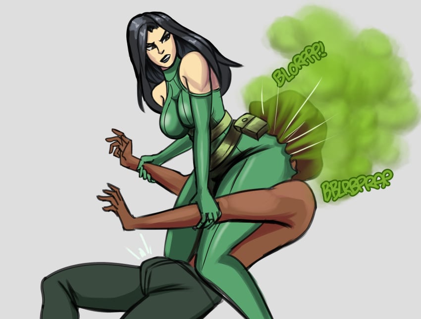 1boy 1girls ass ass_sniff ass_sniffing big_ass black_hair brown_hair brown_skin butt butt_smother butt_sniffing domination face_sitting facesitting fart farting_in_face fetish green_clothing lolotron6 long_hair madame_hydra marvel marvel_comics plain_background slave smothering sniffing sniffing_ass solo_female solo_male tagme white_background