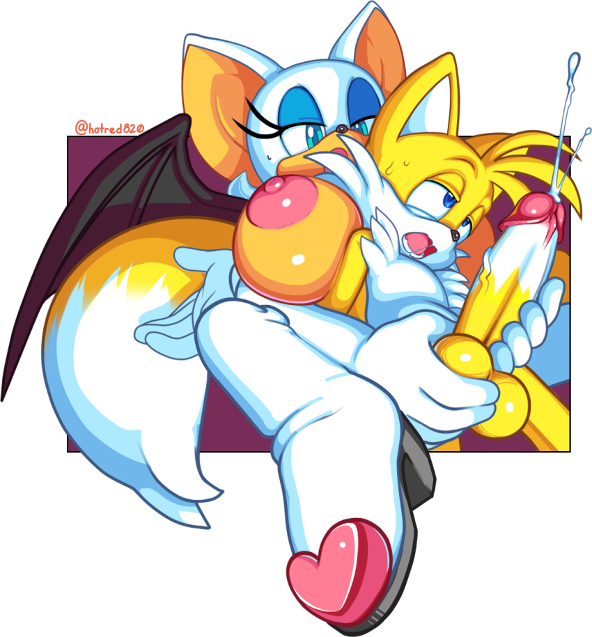 bat breasts cum cumshot duo female fox fur furry furry_only hotred is_(artist) male male/female older_female penis rouge_the_bat servedasis sonic_(series) tail tails transparent_background younger_male