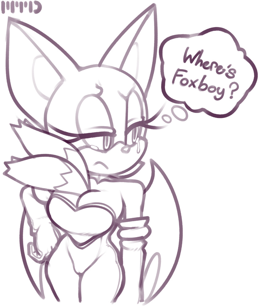 anthro anthro_only bat breasts cleavage clueless date female fox marthedog no_humans older_female rouge_the_bat sega sonic_(series) tails younger_male