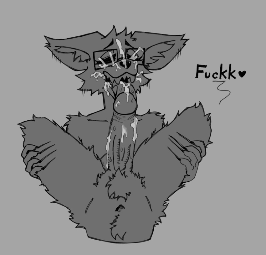 2022 anthro bodily_fluids canid canine claw_marks clawing claws cum cum_in_mouth cum_inside cum_on_face cum_on_glasses cum_on_penis dialogue duo fennec first_person_view fox genital_fluids genitals heart hi_res inner_ear_fluff licking male male/male mammal open_mouth oral penile penis penis_lick pubes puppy_(artist) sex sharp_claws tongue tongue_out tuft