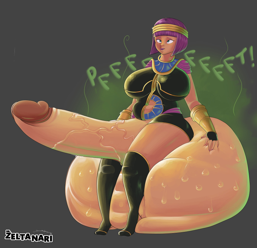 1futa balls big_balls big_breasts big_penis breasts capcom dark-skinned_futa dark-skinned_futanari dark_skin egyptian_clothes egyptian_headdress fart fart_cloud fart_fetish farting futa_only futanari gigantic_balls gigantic_penis gigantic_testicles huge_balls huge_breasts huge_cock huge_testicles hyper hyper_balls intersex menat_(street_fighter) middle_finger penis purple_hair short_hair sitting_on_balls solo street_fighter street_fighter_v sweat sweaty_balls thick_thighs thighhighs veiny_penis zeltanari