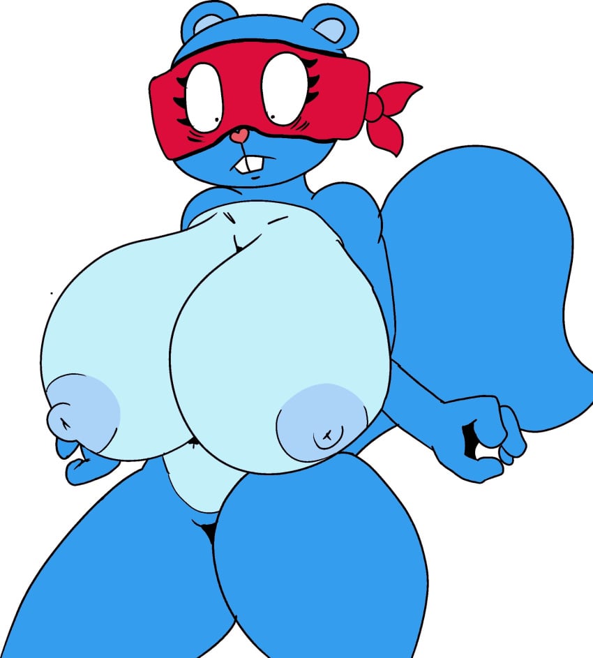 1girls anthro big_breasts dezmine21 happy_tree_friends naked nipples pussy rule_63 rule_63 splendid_(htf)