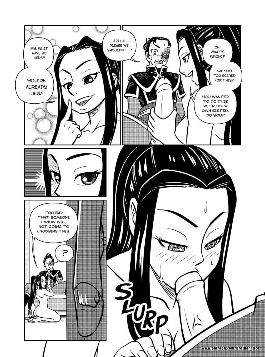 1boy 1girls 2girls :>= ? angry angry_dragon asian ass assertive assertive_female avatar_the_last_airbender azula azula_between_siblings big_breasts black_hair blowjob blush breasts brother-tico brother_and_sister bubble_butt burn_scar cheating cheating_boyfriend clothing comic comic_page cuckquean dubious_consent faceless_female fellatio fire_nation handjob humiliated humiliation imminent_oral implied_oral incest just_the_tip kneeling kneeling_oral_position large_breasts looking_down mai_(avatar) oral petite ponytail prince princess questionable_consent red_lipstick scar siblings smile smiling sweat sweatdrop sweating underboob yellow_eyes zucest zuko