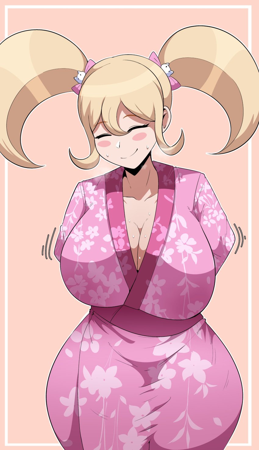 1girls 2024 2d_(artwork) alternate_version_available big_breasts big_thighs blonde_hair breasts closed_eyes color colored danganronpa danganronpa_2:_goodbye_despair eyelashes female gigantic_breasts huge_breasts huge_thighs kimono large_breasts large_thighs long_hair looking_at_viewer massive_breasts massive_thighs naver naverart saionji_hiyoko smile smiling smiling_at_viewer solo solo_female spike_chunsoft sweat sweating thick_thighs thighs twin_braids twintails white_skin white_skinned_female yellow_hair