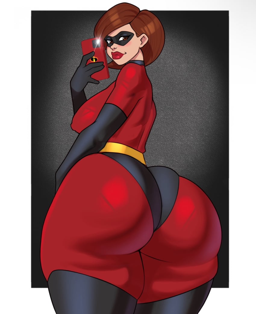 1girls 2024 ass ass_focus big_ass big_breasts big_butt bodysuit breasts disney elastigirl female female_only helen_parr hi_res high_quality high_resolution highres huge_ass huge_butt jakuson_z looking_at_viewer looking_back mask masked masked_female pixar short_hair short_hair_female solo solo_female solo_focus superhero superheroine tagme the_incredibles