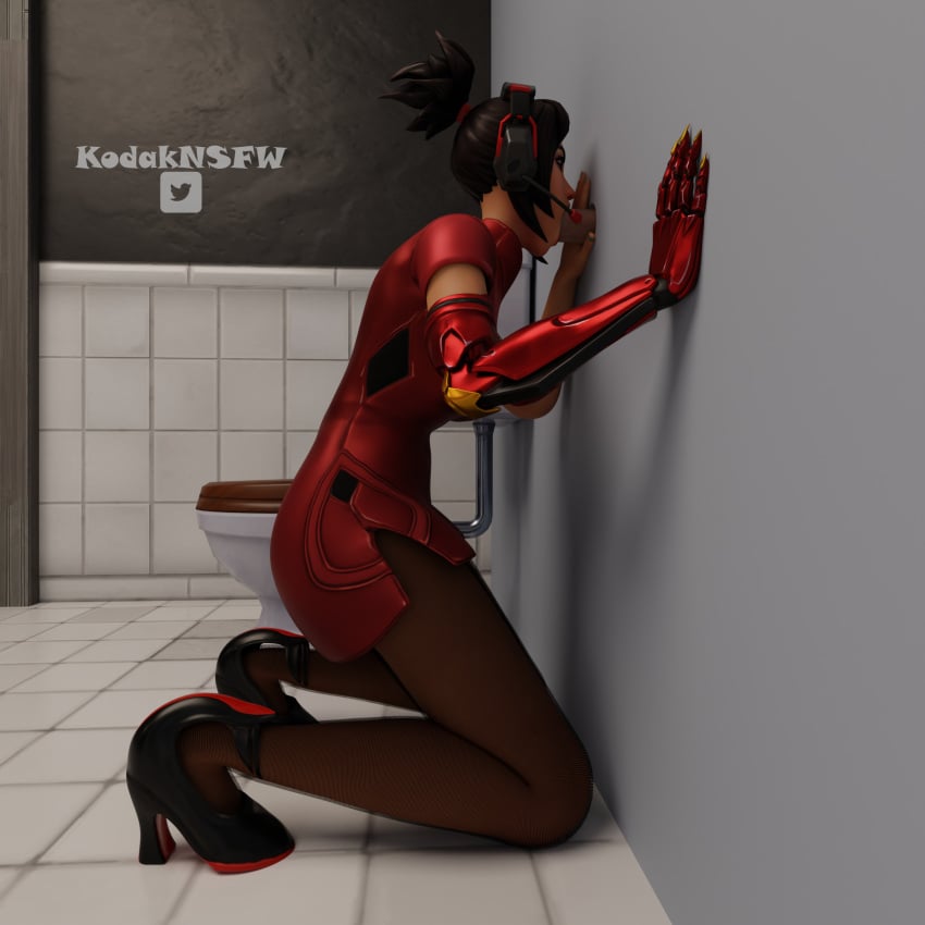 blowjob demi_(fortnite) fortnite fortnite:_battle_royale glory_hole glory_hole heels high_heels kodaknsfw masterkodak oral_sex