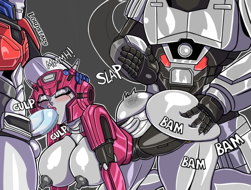 1robot_girl 2d 2robot_boys alternate_version_available ass_slap autobot balls big_breasts big_penis blowjob blush breasts d-16 decepticon dicks_out elita_one erect_nipples helmet legs_apart long_nipples lordstars megatron metallic_body nipples no_bra no_panties nude optimus_prime orion_pax penis robot_humanoid tagme thick_thighs thighs transformers transformers_one watermark