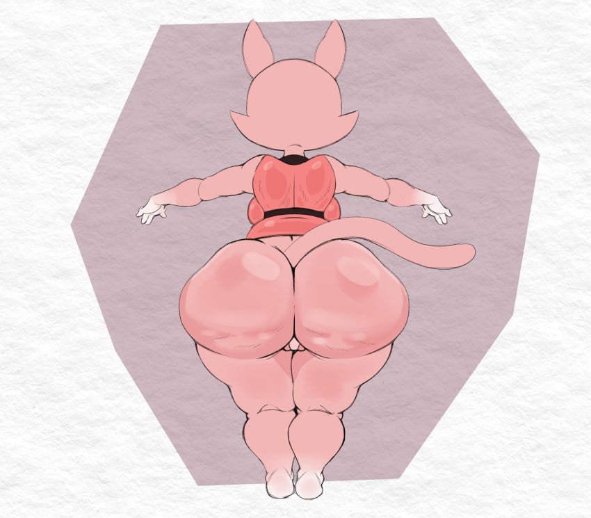 1girls anthro ass big_ass bubble_butt cellulite clothing dat_ass fat_ass feline female female_only huge_ass large_ass panties pink_body purple_yoshi_draws rear_view shima_luan solo super_planet_dolan tail thick_ass thick_thighs wide_hips