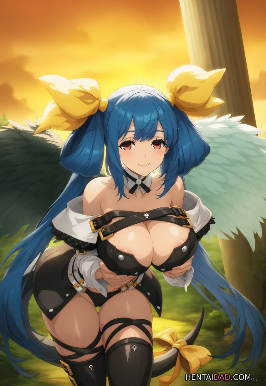 afternoon ai_generated arc_system_works artist_request ass background before_sex big_breasts black_panties black_socks blue_hair blue_hair_female blush blushing_at_viewer blushing_male breasts_grab clothed clothed_male_nude_female clothes cute_face cute_girl dizzy_(guilty_gear) eyes_open fat_ass fat_ass_female fat_boobs fat_breasts fat_butt fat_legs fat_thighs fat_tits female_only female_pervert female_submissive forest forest_background forest_sex gear girl_only grabbing_breasts grabbing_own_breasts guilty_gear guilty_gear_xrd hair_ornament hair_tie hands_on_breasts holding_breasts holding_own_breasts horny_female hot_female huge_ass huge_boobs huge_breasts huge_butt kneesocks looking_at_viewer lust nice_ass nipples_visible_through_clothes only_female only_girl open_eyes panties pervert pervert_female pov pov_male red_eyes red_eyes_female seducing seduction seductive seductive_eyes seductive_look seductive_mouth seductive_smile sexy_female showing_breasts socks socks_and_shoes solo solo_female solo_focus submissive submissive_female tail thick_thighs thighs twintails upscaled valley wanting_sex wings yellow_hair_ornament