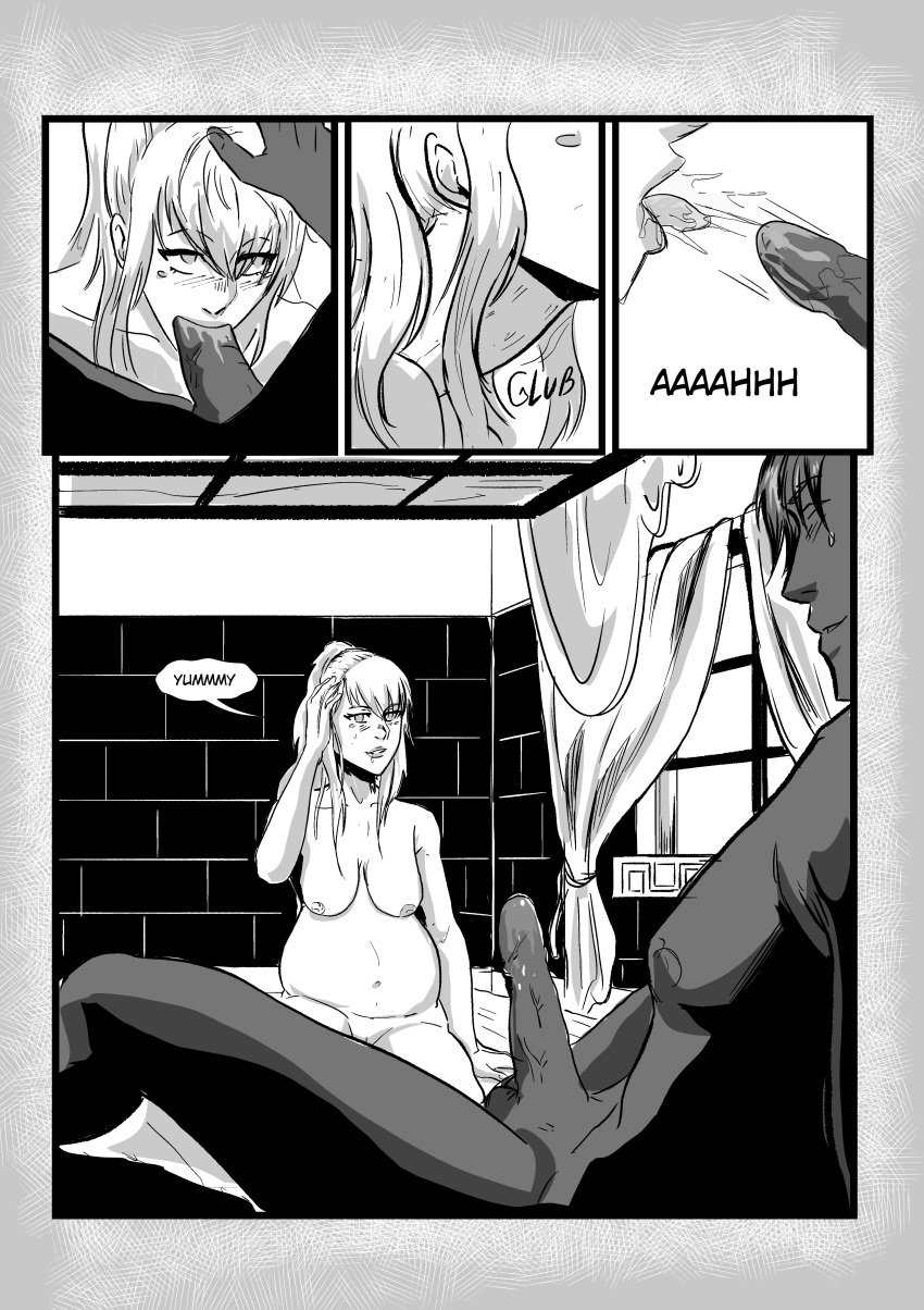 1boy 1girls absurdres after_deepthroat after_oral all_fours black_and_white black_and_white_dress black_hair black_skin blonde_hair blood_bond blowjob_face blowjob_only blush blush_lines blush_stickers breasts breasts_out closed_eyes colored_skin comic comic_page cum cum_down_throat cum_in_mouth cum_in_throat cum_inside cum_swallow cumming_in_mouth cute cute_face dark-skinned_male dark_body dark_hair dark_male dark_skin deep_blowjob deepthroat dress drool_on_penis drooling erect_penis erection fellatio female fringe glub greek_mythology gulp hand_on_head hand_on_penis handjob handjob_while_sucking happy head_pat head_patting highres imminent_deepthroat implied_deepthroat interracial licking_penis light-skinned_female light_skin long_hair looking_at_another looking_at_partner male manga manga_page mari_vill moan moaning moaning_in_pleasure monstershake muscular muscular_male naked_female naked_male nude nude_female nude_male open_eyes oral panel patting patting_head penis penis_biting penis_grab penis_suckle petite ponytail pregnant romantic sagging_breasts saliva saliva_on_penis saliva_on_tongue saliva_string seductive_mouth speech_bubble sucking sucking_penis swallowing_cum swallowing_penis_while_deepthroat throat_bulge throat_penetration titan_(greek_mythology) tongue tongue_out topless topless_male typhon typhon_(blood_bond) typhon_titan white-skinned_female white_body white_hair white_skin white_skinned_female