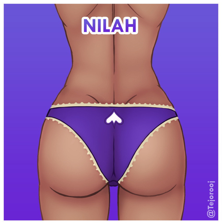 1girls ass big_ass big_butt cameltoe dark-skinned_female dark_skin female female_only league_of_legends league_of_legends:_wild_rift nilah panties riot_games solo solo_female star_guardian_nilah star_guardian_series tejorooj thick_ass thick_thighs underwear