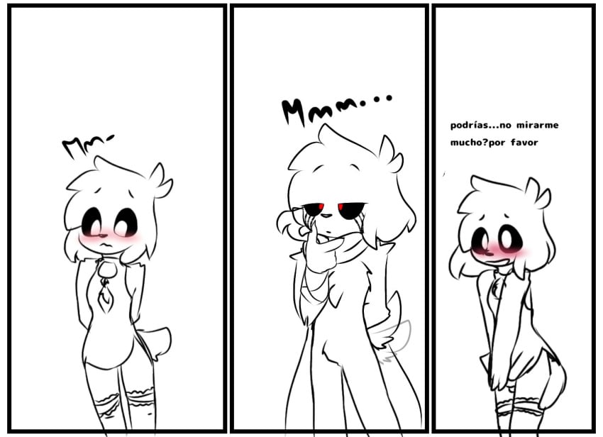 2boys anthro bulge canine comic crossdressing cute dress duo femboy furry gay los_compas mikecrack mikecrack.exe minecraft_youtubers serious spanish_text thighhighs thinking yaoprrro youtube youtube_hispanic youtuber youtuber_boy