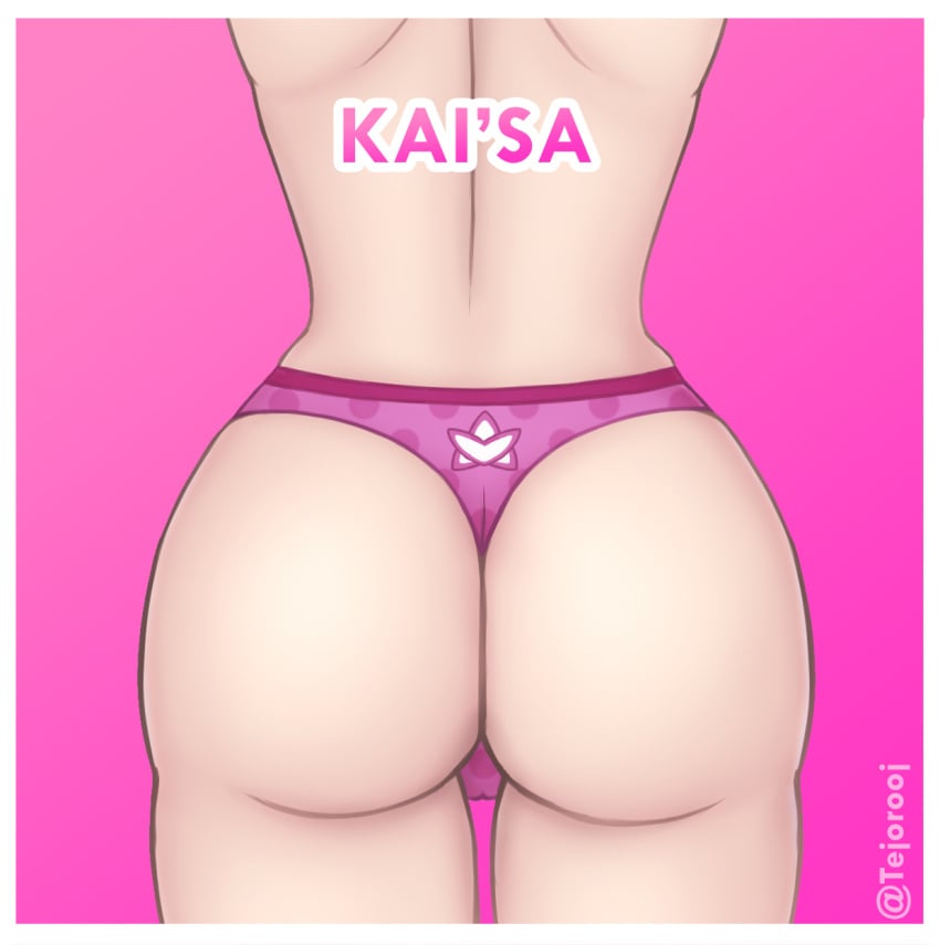 1girls ass big_ass big_butt cameltoe female female_only kai'sa league_of_legends league_of_legends:_wild_rift panties riot_games solo solo_female star_guardian_kai'sa star_guardian_series tejorooj thick_ass thick_thighs underwear