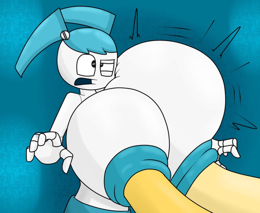 big_breasts breast_expansion cum cum_inflated_breasts inflation jenny_wakeman nipple_fucking nipple_penetration robot wallacethespideer waweegee xj-9