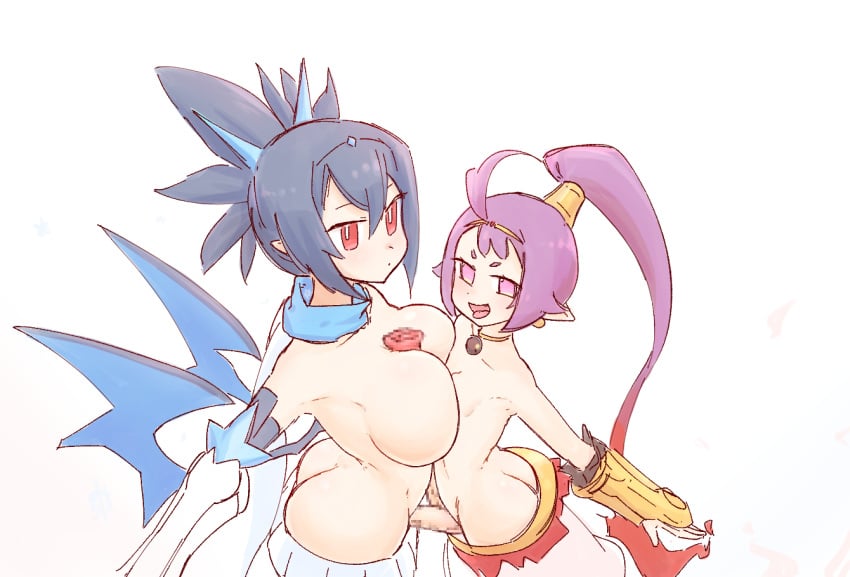 1futa 1girls alternate_version_available ass breasts clothed clothing disgaea disgaea_2 disgaea_5 disgaea_rpg duo female flamelord_majorita frostlord_rozalin futanari horse_penis humanoid large_breasts light-skinned_female light-skinned_futanari light_skin liveactors majorita_(disgaea) masturbation mostly_nude multiple_girls nippon_ichi_software open_clothes paizuri penis pointy_ears pressing_breasts_together rozalin small_breasts topless topless_female topless_futanari