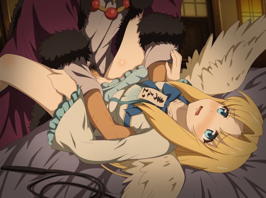 1boy 1girls breasts clothed_female clothed_sex eufoniuz femsub filo maledom no_panties on_bed rape sex small_breasts smaller_female tate_no_yuusha_no_nariagari tears the_rising_of_the_shield_hero