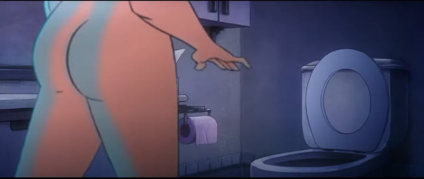 1girls ass bathroom bubble_ass bubble_butt butt cherry_sinclair freckles light-skinned_female naked naked_female nude nude_female official_art red_hair screencap screenshot the_boys the_boys:_diabolical thighs toilet