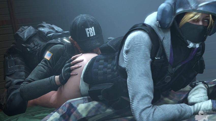 3d ash_(rainbow_six) bravo44 bravo44_(artist) iq_(rainbow_six) rainbow_six rainbow_six_siege rookie425 source_filmmaker