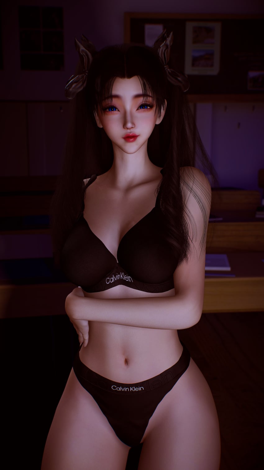 Tohsaka Rin (Calvin Klein) Rule 34 Image