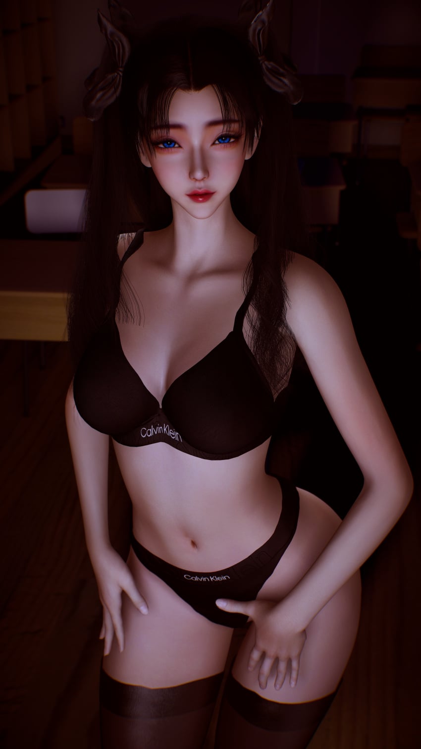 Tohsaka Rin (Calvin Klein) Rule 34 Image