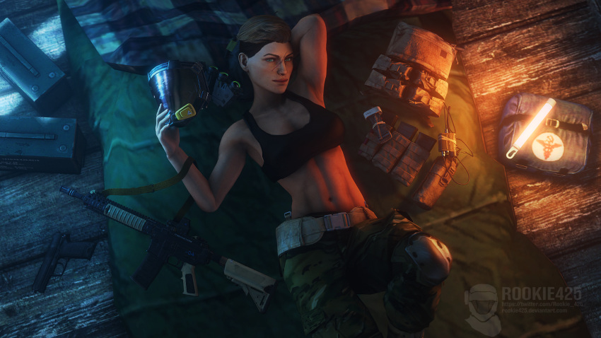 3d bravo44 bravo44_(artist) clothed finka_(rainbow_six) rainbow_six rainbow_six_siege rookie425 source_filmmaker