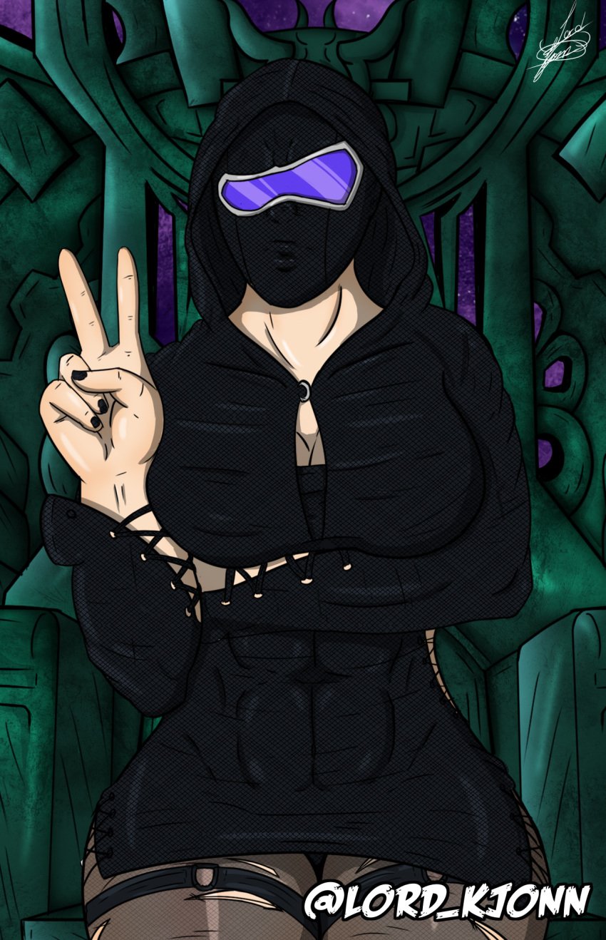 1girls big_breasts female female_only fully_clothed latina lord_kjonn mask nimu nimu_(irl) purple_eyes real_person slavegirl sofía_magaly_santillán_(nimu) solo thighs virtual_youtuber youtube_hispanic youtuber