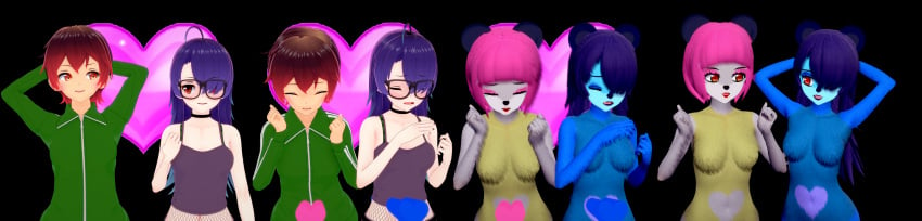 anthro body_modification change_of_status corruption female furry hair_color_change human_to_anthro skin_color_change thick_thighs transformation transformation_sequence wfay42 wide_hips