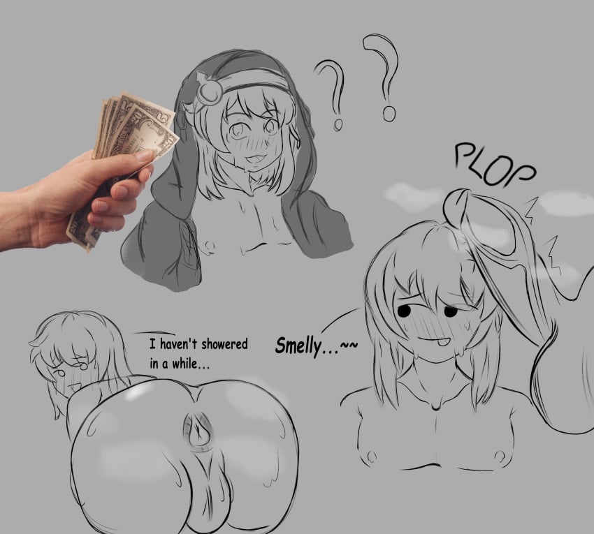 2boys androgynous ass asshole bent_over big_ass big_penis bridget bubble_butt butthole crossdressing femboy feminine_male gay girly guilty_gear guilty_gear_strive holding_money huge_ass huge_cock imminent_anal imminent_oral imminent_sex looking_back male_symbol money monochrome musk musky_cock paying penis penis_on_head silly_face smell steam sweat trap viewed_from_behind yaoi yomiee