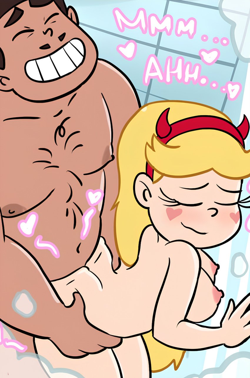 1boy 1girls against_wall blonde_hair blush breasts_press closed_eyes completely_nude_female completely_nude_male dad_bod daddy disney female interracial long_hair mewman nipples nude nude_female nude_male older_male older_man_and_teenage_girl planz34 rafael_diaz sex_from_behind star_butterfly star_vs_the_forces_of_evil