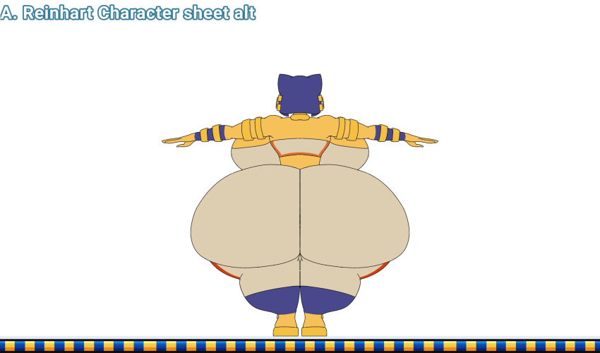 ankha_reinhart_(user3345) big_ass big_breasts breasts bubble_butt huge_ass thick_thighs user3345 wide_hips