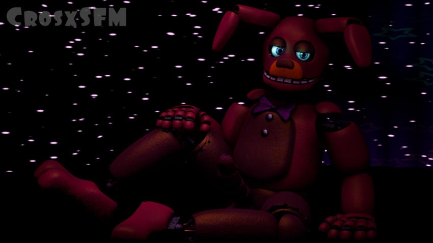 1boy animatronic blue_eyes bunny_boy crosx_sfm crosxsfm fan_model five_nights_at_freddy's five_nights_at_freddy's_3 ingame_model male_only oc penis purple_skin