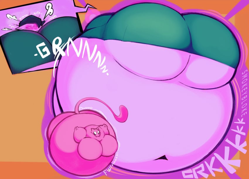 balloon_inflation big_ass big_breasts breasts bubble_butt female gardevoir huge_ass huge_breasts inflation mewtwo overweight pokemon pokemon_(species) smokey_blokey thick_thighs wide_hips