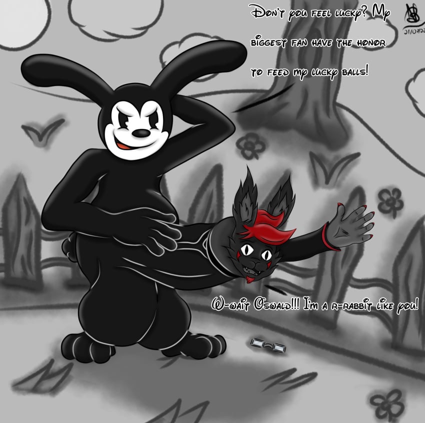 absurd_res animal_humanoid anthro big_penis cartoon cock_vore disney duo forced genitals hi_res huge_cock humanoid hyper hyper_genitalia hyper_penis lagomorph lagomorph_humanoid leporid leporid_humanoid male male/male mammal mammal_humanoid newt_parker newtbunnyboysm newtrabbit oswald_the_lucky_rabbit penile penis rabbit vore what