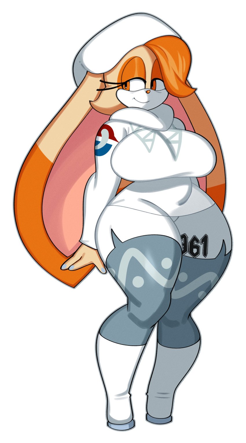 anthro big_breasts breasts cosplay female fiinel furry lagomorph melony_(pokemon)_(cosplay) milf no_humans pokemon sonic_(series) sonic_the_hedgehog_(series) thick_thighs vanilla_the_rabbit wide_hips