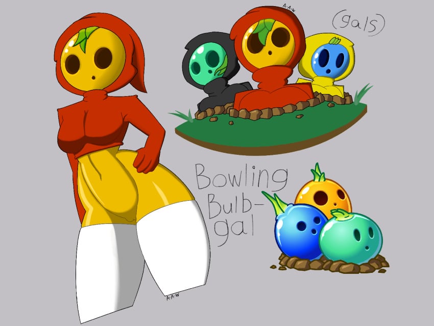 3girls big_breasts bowling_bulb_(pvz) cosplay humanoid mario_(series) multiple_girls plant_girl plantie plants_vs_zombies plants_vs_zombies_2:_it's_about_time pussy shy_gal shy_gal_(cosplay) tagme thigh_highs