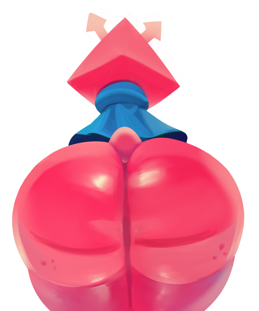 ambiguous_gender anonymous_artist anthro anus ass barely_visible_anus big_ass big_butt butt_focus cloak clothed clothing deltarune glistening glistening_body hi_res huge_butt huge_thighs rear_view solo tagme thick_thighs thunder_thighs undertale_(series) video_games virovirokun wide_hips