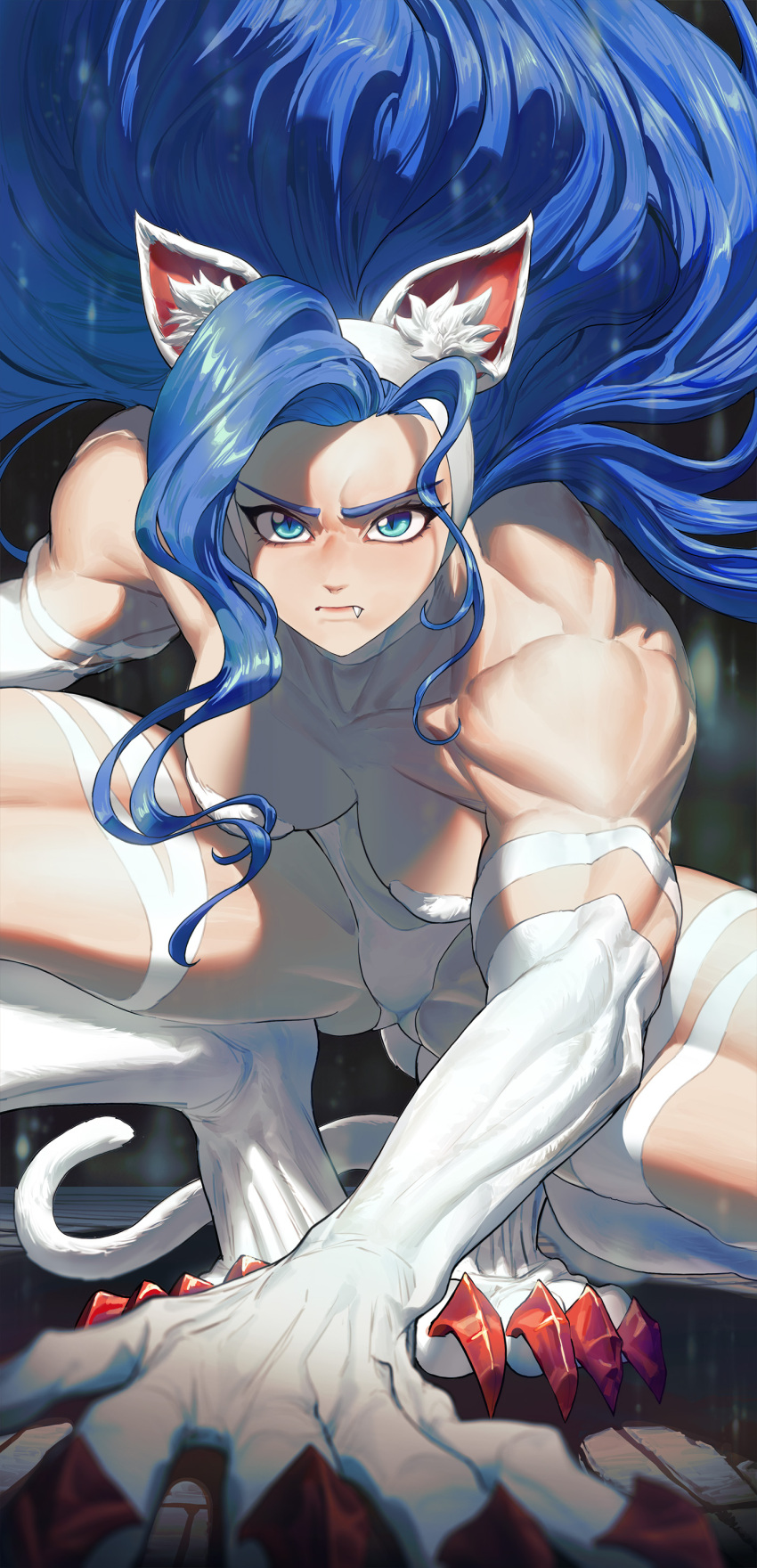 big_breasts breasts capcom catgirl darkstalkers felicia_(darkstalkers) feline ghdwid muscular muscular_female tagme