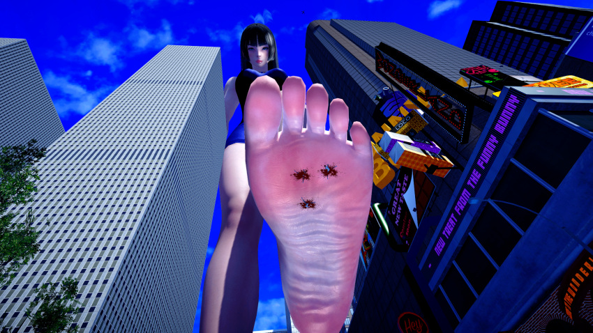 3d blood crush feet giantess honey_select_2 sizemage soles trample