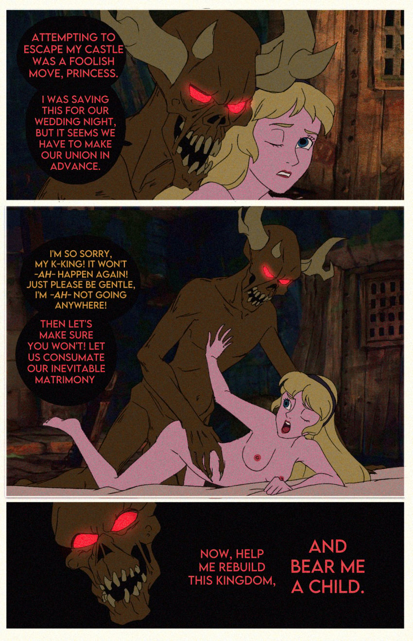 captured captured_heroine defeat defeated defeated_heroine disney enslaved_royal forced from_behind horned_king imminent_impregnation impregnation lich monster mounted_for_sex nudist princess princess_eilonwy rape royalty sex_slave slave slavegirl spoils_of_war the_black_cauldron the_horned_king