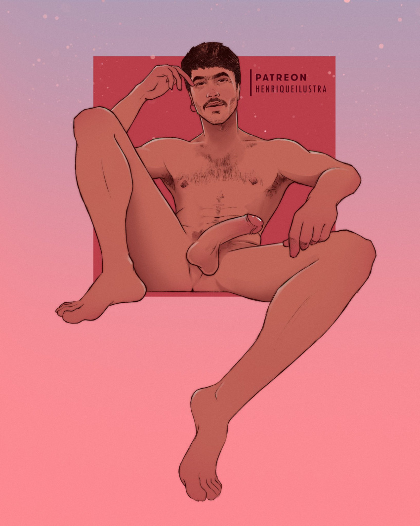 boner erect_penis erection hard_on henriqueilustra javier_des_leon latino male male_only muscles muscular muscular_male onlyfans_model posing real_person spread_legs