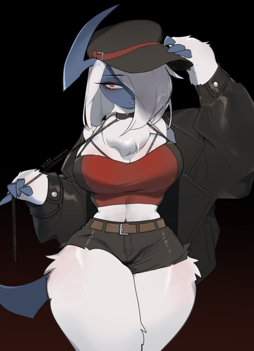 2022 absol big_breasts breasts female furry nintendo pokémon_(species) pokemon pokemon_(species) tagme thick_thighs wide_hips yuio