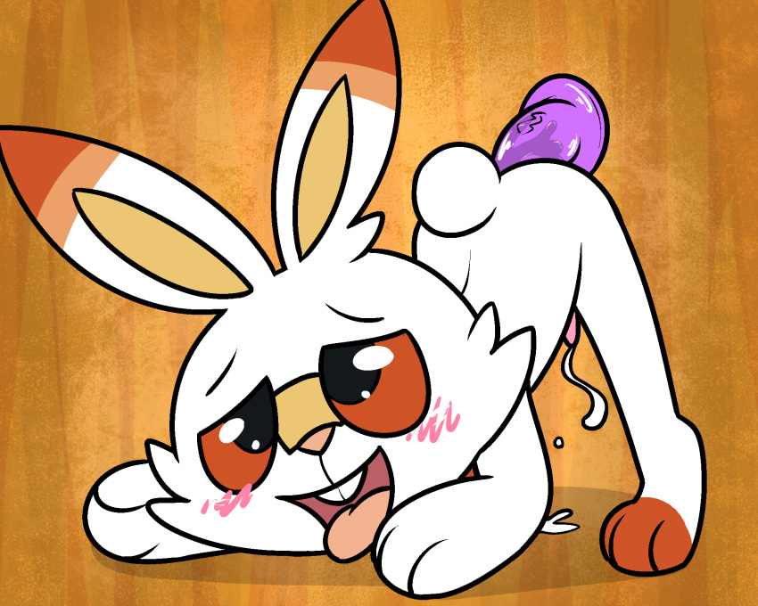 anal anthro dildo fur hi_res male male_only masturbation nintendo pokefound pokemon pokemon_(species) scorbunny sex_toy solo video_games