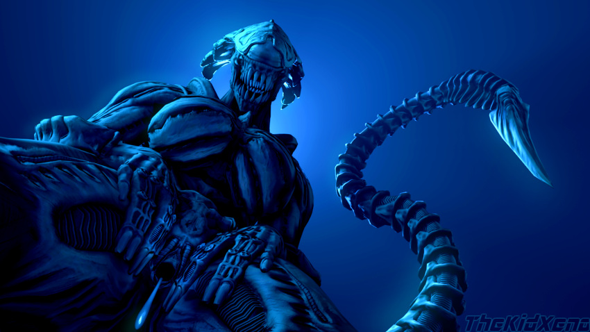 16:9 2019 3d_(artwork) 5_fingers alien alien_(franchise) big_breasts black_body blue_background bodily_fluids breasts claws cum cum_drip cum_in_pussy cum_inside digital_media_(artwork) dripping excella eyeless fangs featureless_breasts female female_xenomorph fingers genital_fluids genitals hi_res humanoid humanoid_hands looking_at_viewer no_nipples non-mammal_breasts not_furry open_mouth pussy sharp_teeth simple_background solo source_filmmaker teeth teratophilia thekidxeno thick_thighs wide_hips widescreen xenomorph xeup36